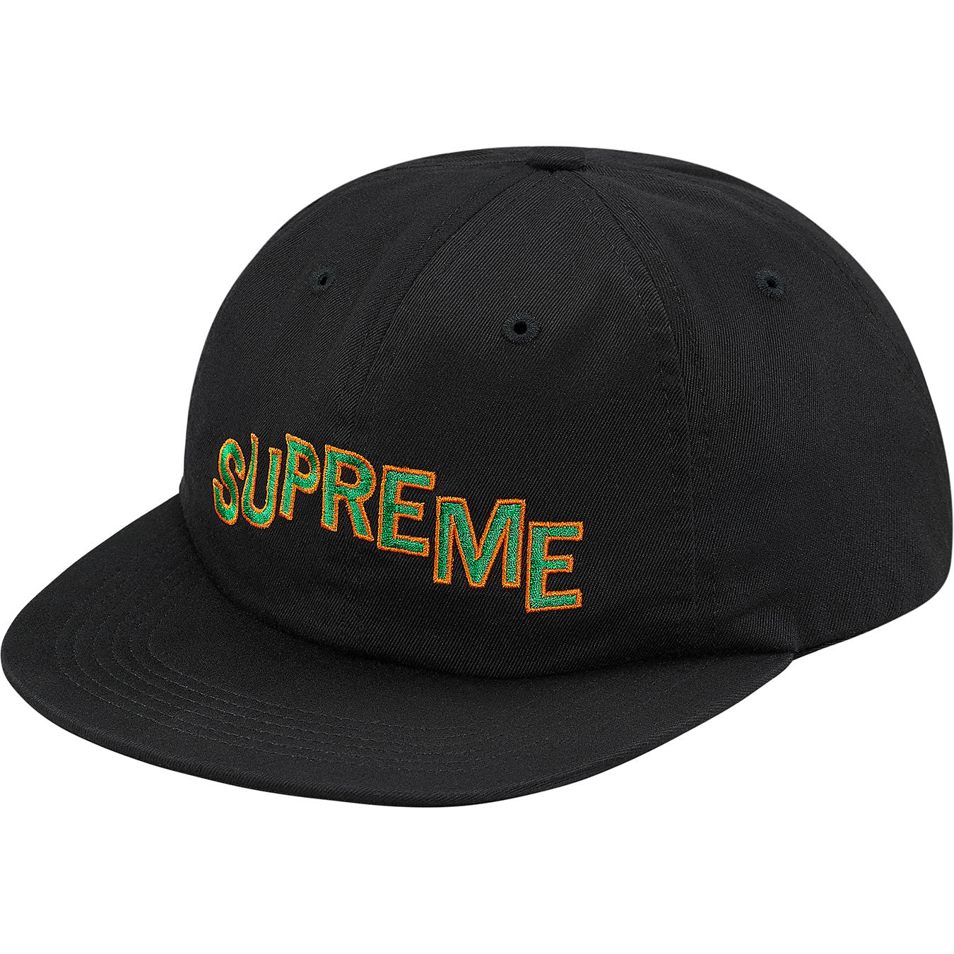 SUPREME STEPPED ARC 6-PANEL BLACK