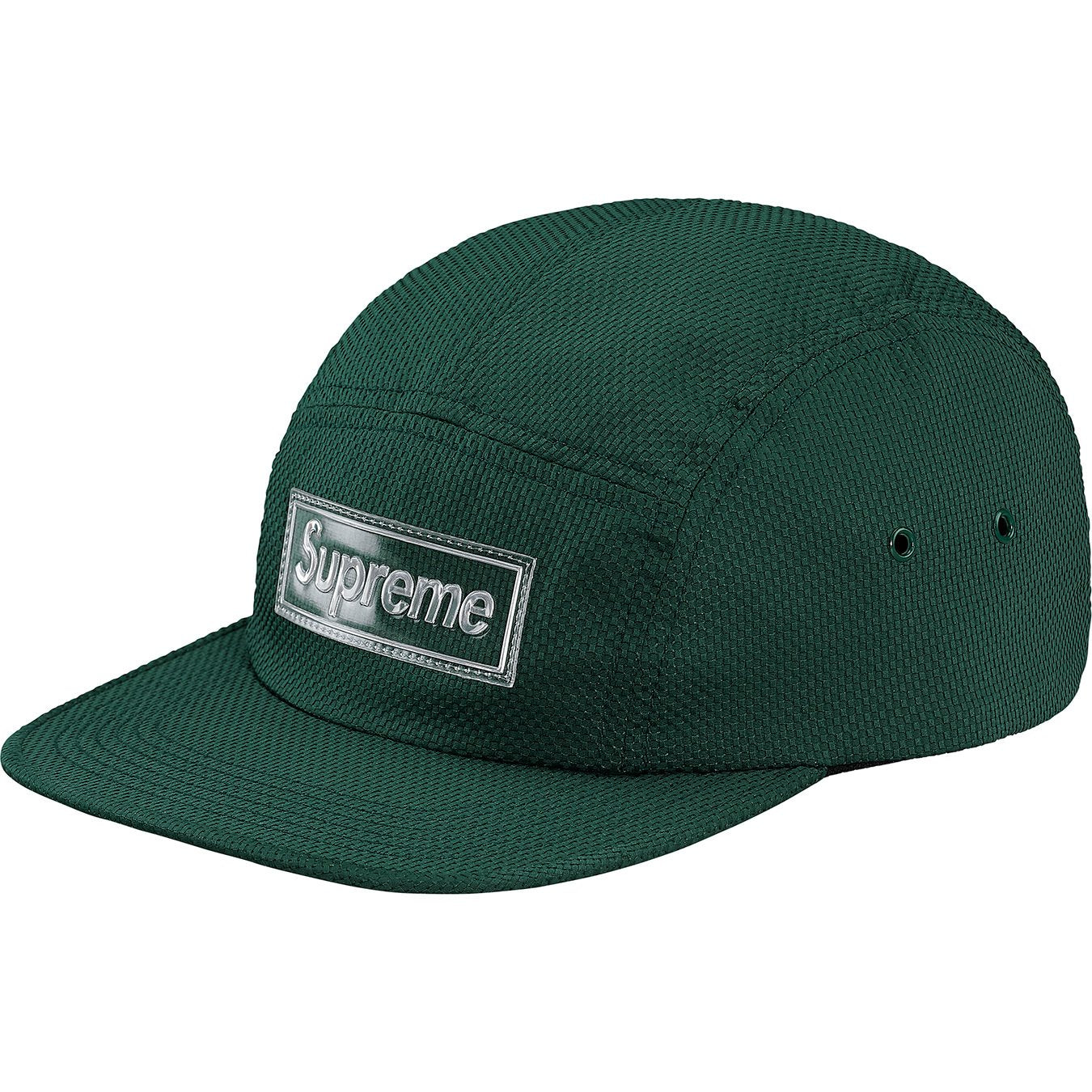 SUPREME NYLON PIQUE CAMP CAP GREEN