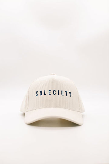 SOLECIETY CORDUROY CAP CREAM