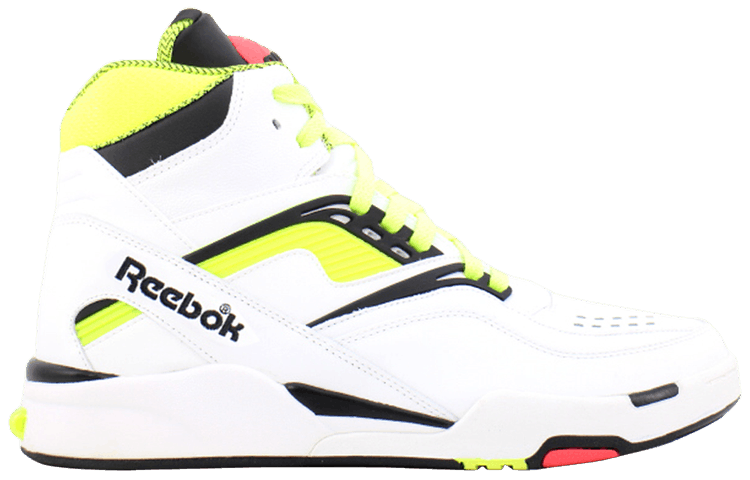 REEBOK TWILIGHT ZONE PUMP WHITE NEON YELLOW Soleciety