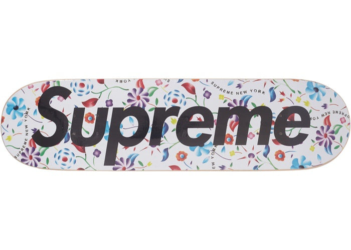SUPREME AIRBRUSHED FLORAL DECK WHITE – Soleciety