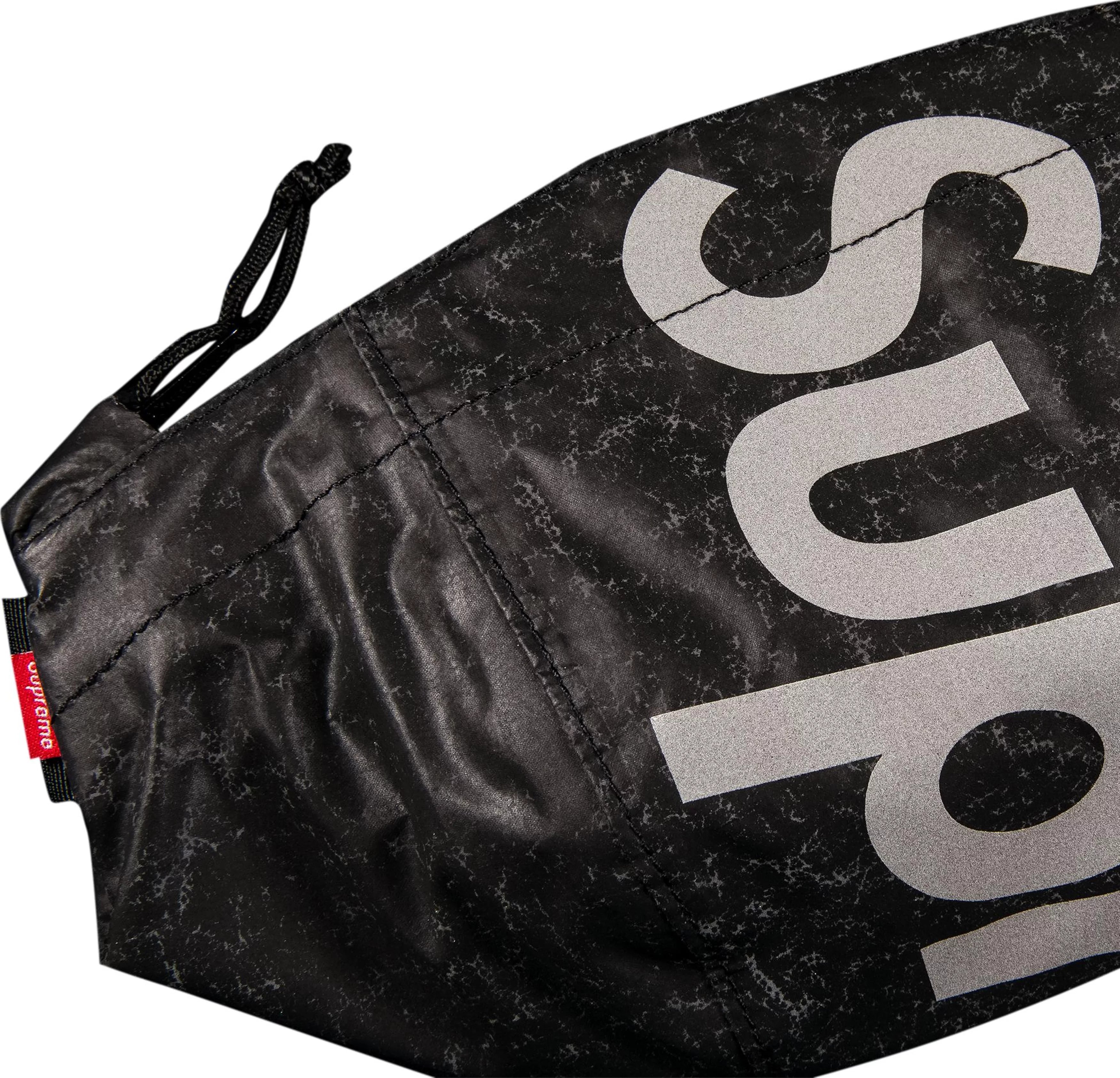 SUPREME REFLECTIVE SPECKLED WAIST BAG BLACK – Soleciety