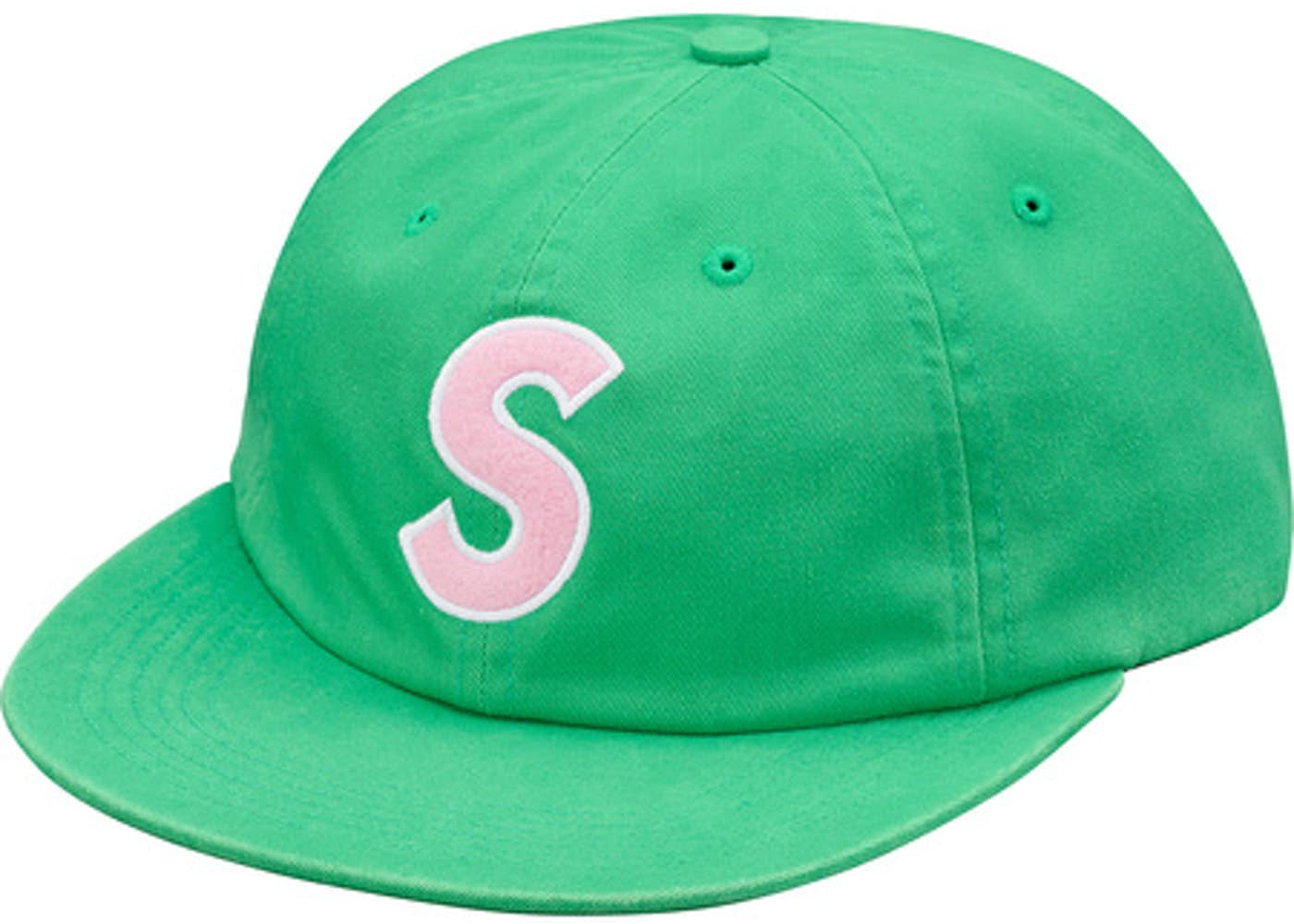 SUPREME S LOGO FELT 6-PANEL GREEN