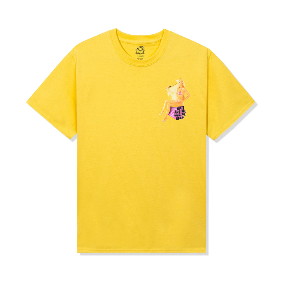 ANTI SOCIAL SOCIAL CLUB FOR ELLEN VON UNWERTH 3D FANTASY TEE YELLOW