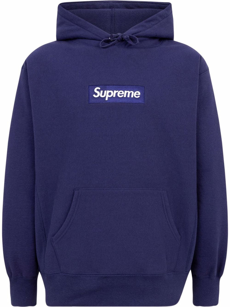 Supreme Box Logo Hooded Sweatshirt 青 MMediumMサイズ
