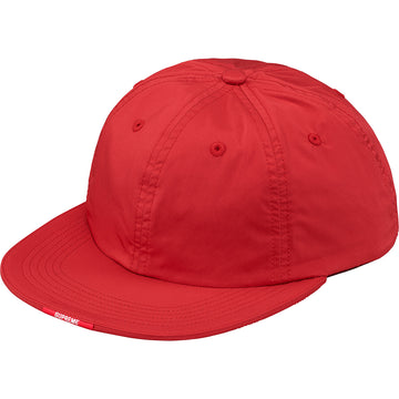 SUPREME NYLON VISOR LABEL 6-PANEL HAT RED