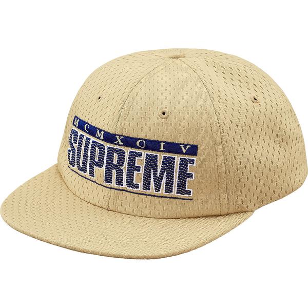 SUPREME ZIG ZAG 6 PANEL HAT TAN